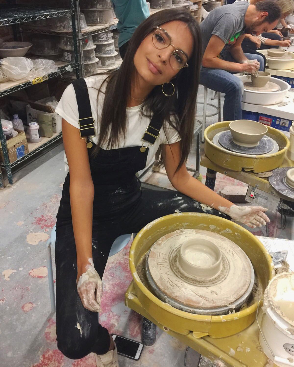 Emily Ratajkowski pottery